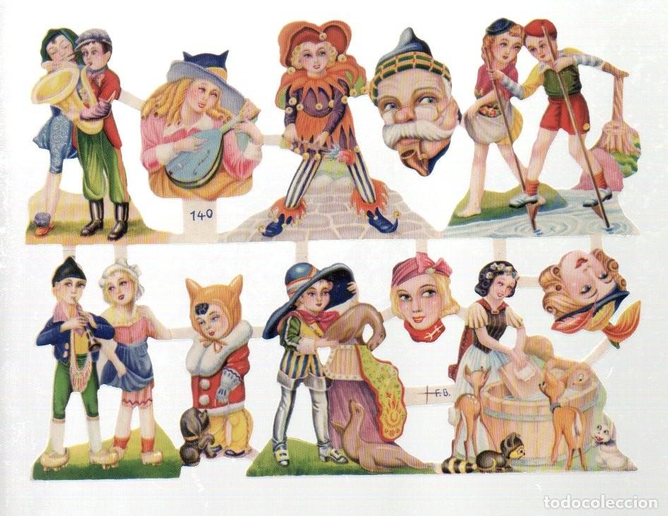 Coleccionismo cromos troquelados antiguos: CROMOS TROQUELADOS ORIGINALES, - LAMINA FB 140 - CON BRILLO Y RELIEVE. ORIGINAL - COMPLETA
