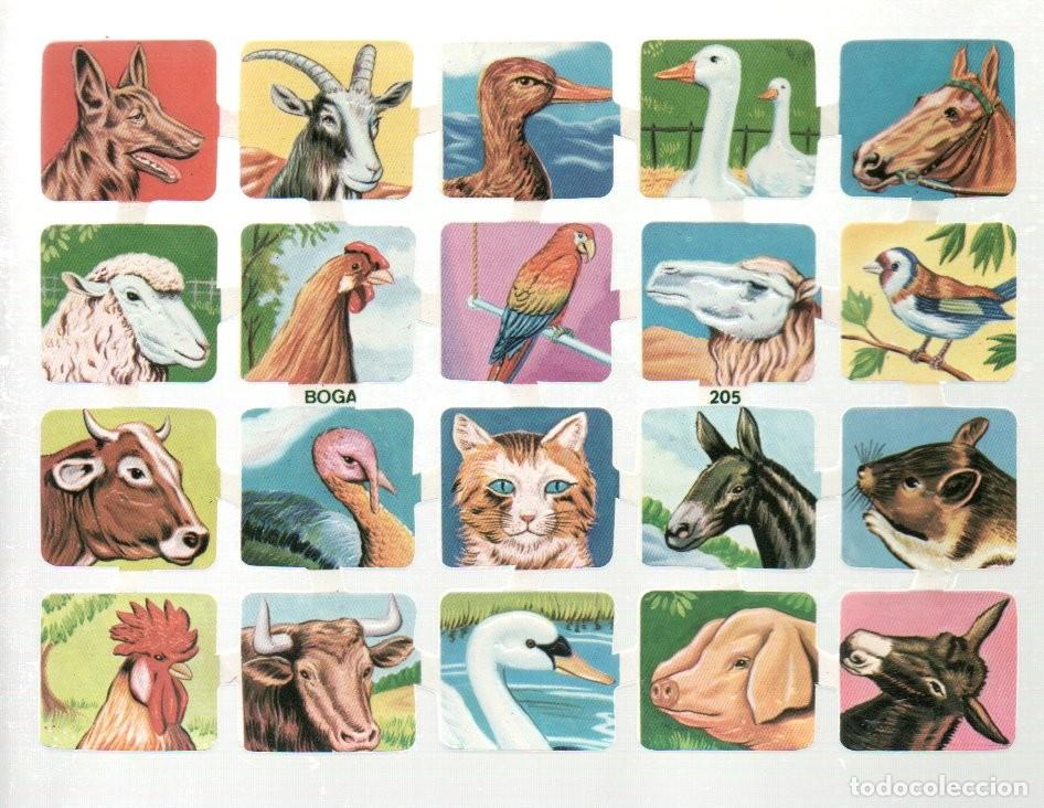 Coleccionismo cromos troquelados antiguos: CROMOS TROQUELADOS ORIGINALES, - LAMINA BOGA 205 - CON BRILLO Y RELIEVE. ORIGINAL - COMPLETA