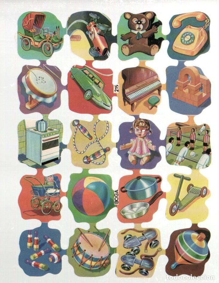 Coleccionismo cromos troquelados antiguos: CROMOS TROQUELADOS ORIGINALES, - LAMINA BOGA 219 - CON BRILLO Y RELIEVE. ORIGINAL - COMPLETA
