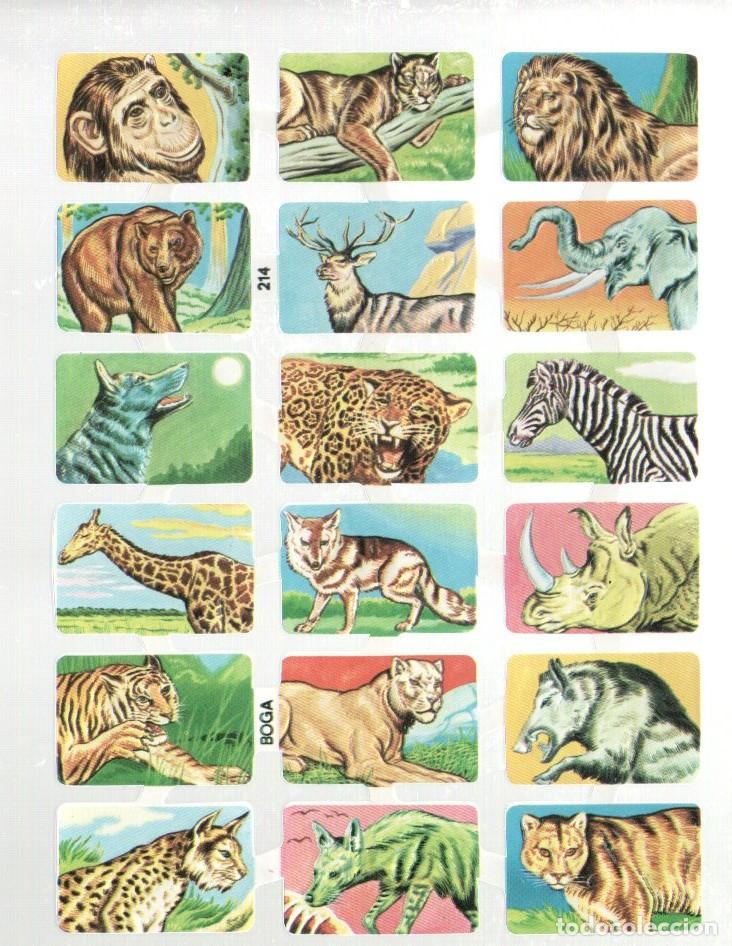 Coleccionismo cromos troquelados antiguos: CROMOS TROQUELADOS ORIGINALES, - LAMINA BOGA 214 - CON BRILLO Y RELIEVE. ORIGINAL - COMPLETA
