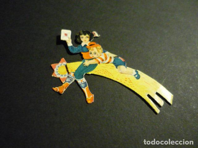 Collezionismo Figurine ritagliate antiche: CROMO TROQUELADO O DE PICAR NI&Ntilde;OS EN ESTRELLA
