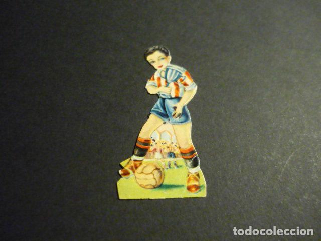 Collezionismo Figurine ritagliate antiche: CROMO TROQUELADO O DE PICAR FUTBOLISTA