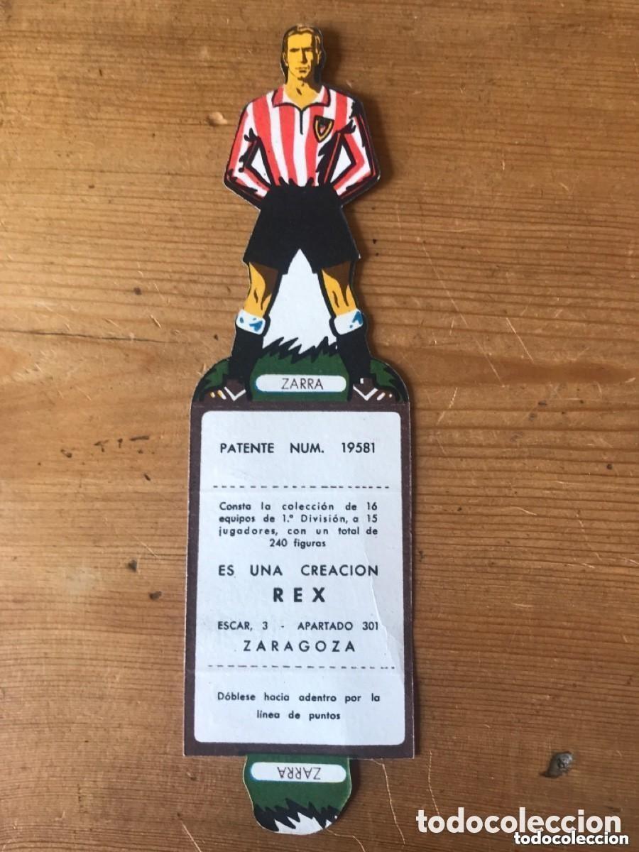 Collezionismo Figurine ritagliate antiche: Cromo troquelado de f&uacute;tbol Zarra Ath Bilbao. Publicidad Comendador 1951