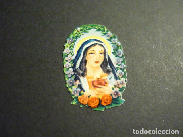 Collezionismo Figurine ritagliate antiche: CROMO TROQUELADO O DE PICAR SAGRADO CORAZON DE MARIA