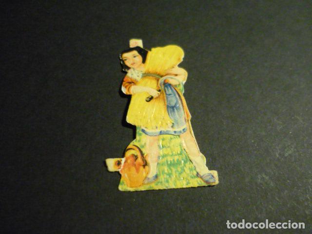 Collezionismo Figurine ritagliate antiche: CROMO TROQUELADO O DE PICAR NI&Ntilde;A CAMPESINA