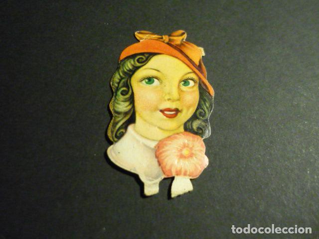 Collectionnisme Cartes &agrave; collectionner massicot&eacute;es anciennes: CROMO TROQUELADO O DE PICAR NI&Ntilde;A CON SOMBRERO