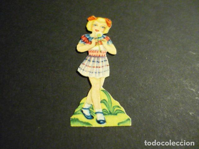 Colecionismo Cromos recortados antigos: CROMO TROQUELADO O DE PICAR NI&Ntilde;A