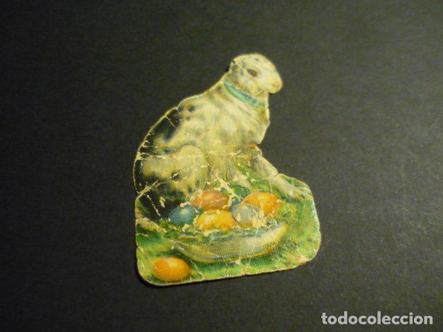 Coleccionismo cromos troquelados antiguos: CROMO TROQUELADO O DE PICAR CONEJO - Foto 1
