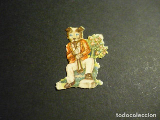 Collectionnisme Cartes &agrave; collectionner massicot&eacute;es anciennes: CROMO TROQUELADO O DE PICAR PERRO MUSICO