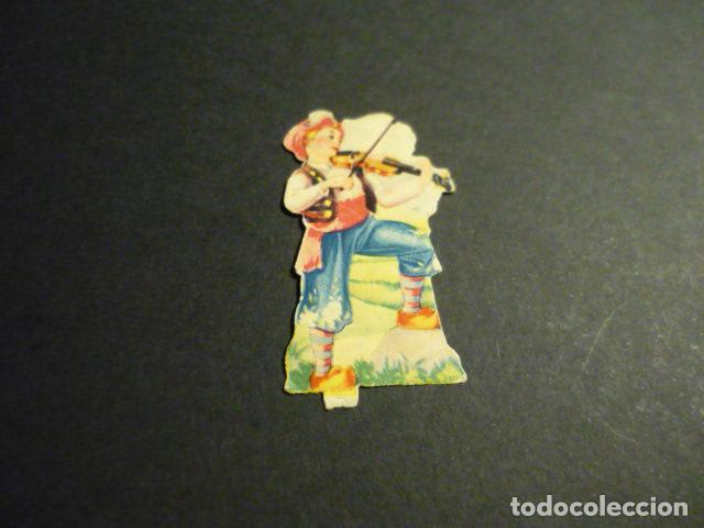Collectionnisme Cartes &agrave; collectionner massicot&eacute;es anciennes: CROMO TROQUELADO O DE PICAR VIOLINISTA