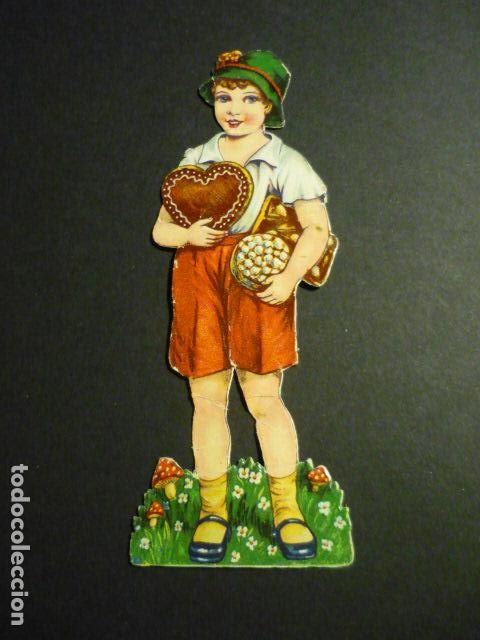 Collectionnisme Cartes &agrave; collectionner massicot&eacute;es anciennes: CROMO TROQUELADO O DE PICAR NI&Ntilde;O CON DULCES