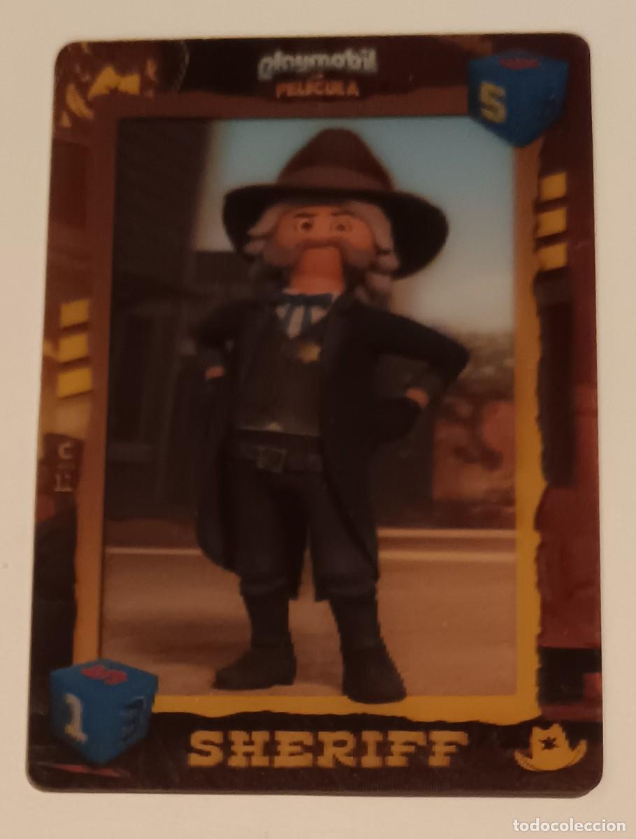 Coleccionismo cromos troquelados antiguos: Playmobil-Pelicula-3 D-Sheriff-C 11.