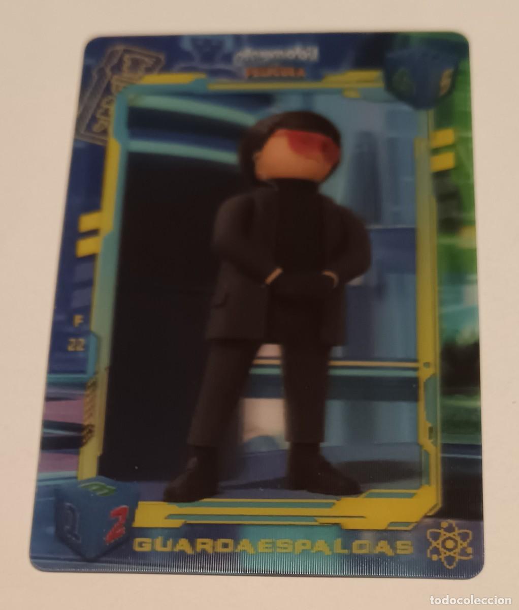 Coleccionismo cromos troquelados antiguos: playmobil-Pelicula-3 D-Guardaespaldas-F 22.