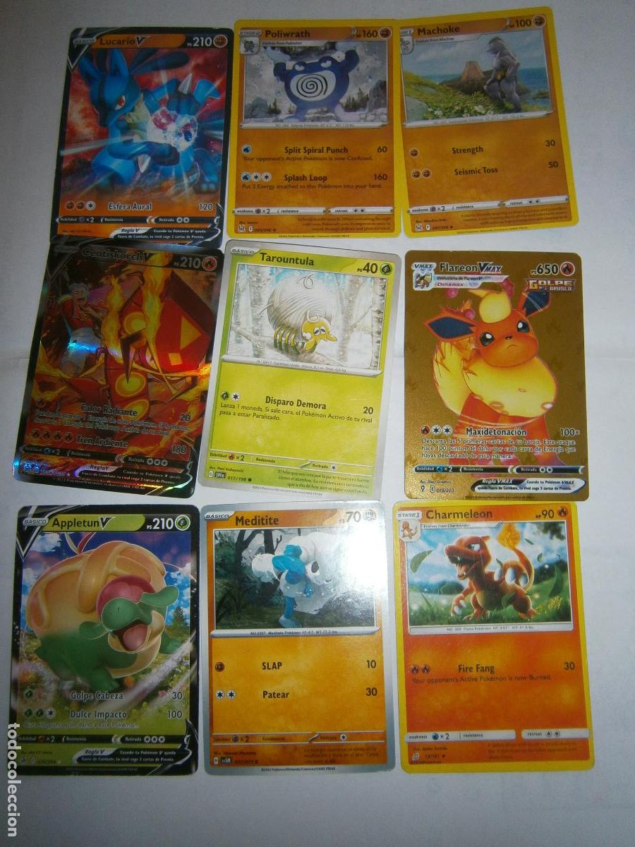 Coleccionismo cromos troquelados antiguos: LOTE DE ANTIGUAS CARTAS CROMOS POKEMON - CG12