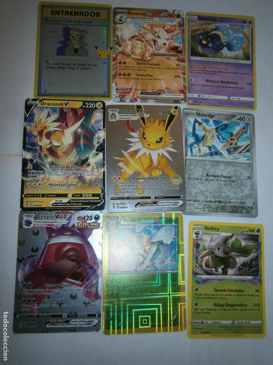 Coleccionismo cromos troquelados antiguos: LOTE DE ANTIGUAS CARTAS CROMOS POKEMON - CG12