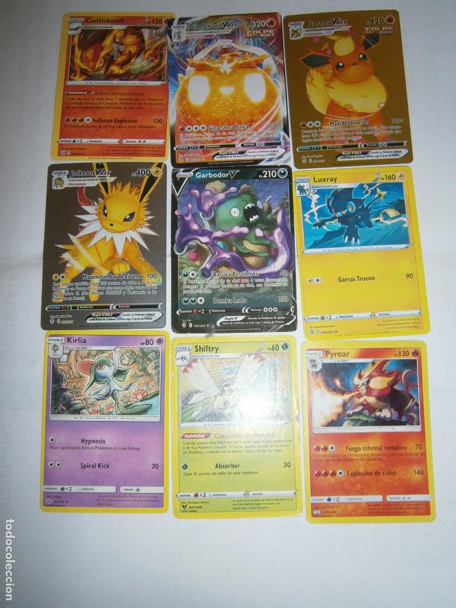 Coleccionismo cromos troquelados antiguos: LOTE DE ANTIGUAS CARTAS CROMOS POKEMON - CG12
