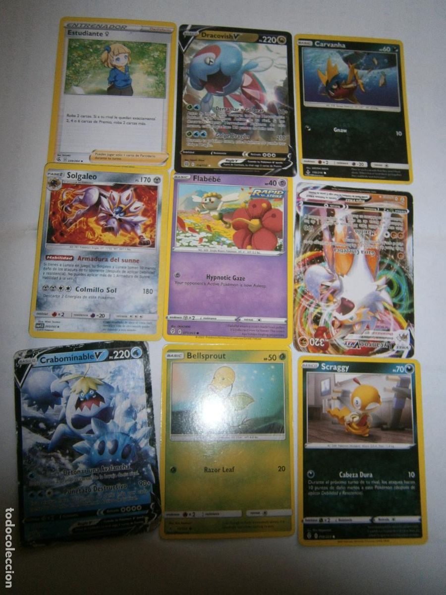 Coleccionismo cromos troquelados antiguos: LOTE DE ANTIGUAS CARTAS CROMOS POKEMON - CG12