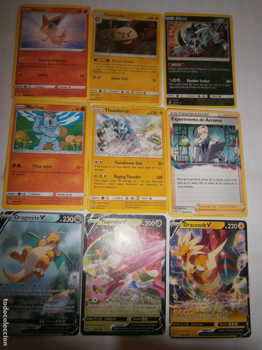 Coleccionismo cromos troquelados antiguos: LOTE DE ANTIGUAS CARTAS CROMOS POKEMON - CG12