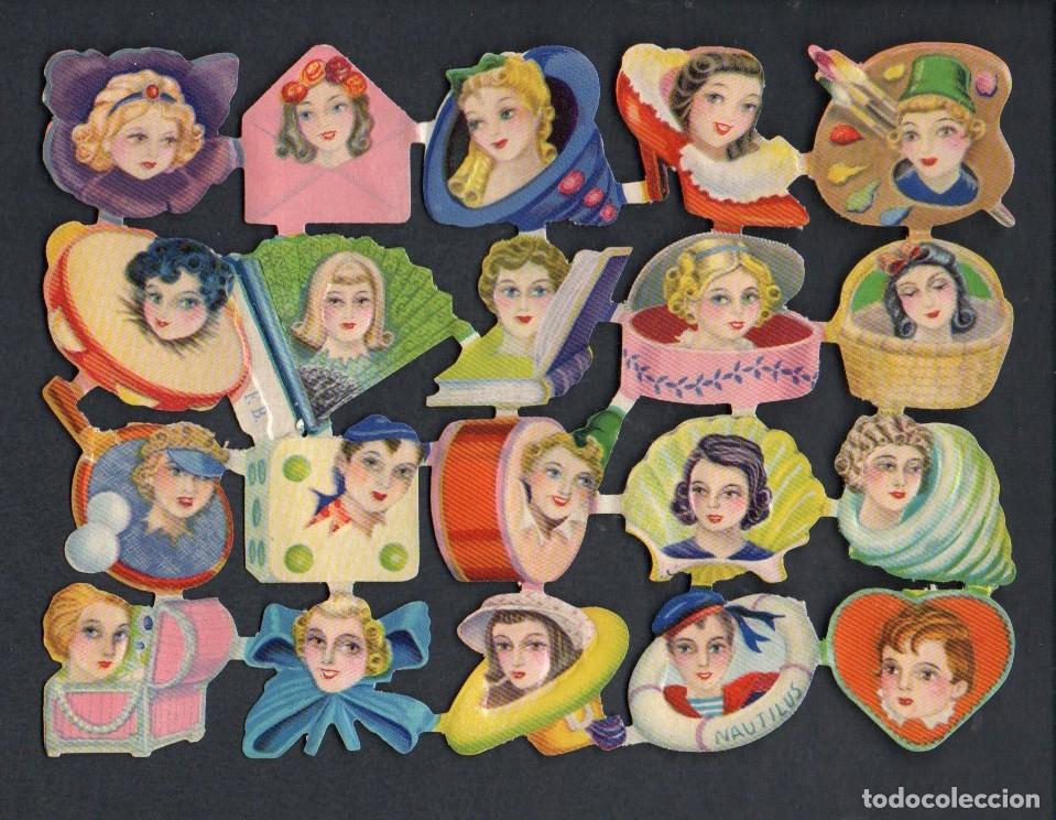 Coleccionismo cromos troquelados antiguos: CROMOS TROQUELADOS ORIGINALES, - ANTIGUA LAMINA FB 192 - CON BRILLO Y RELIEVE. COMPLETA.