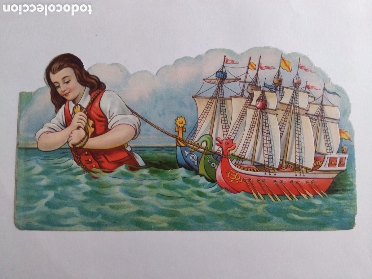 Coleccionismo cromos troquelados antiguos: Cromo troquelado Gulliver