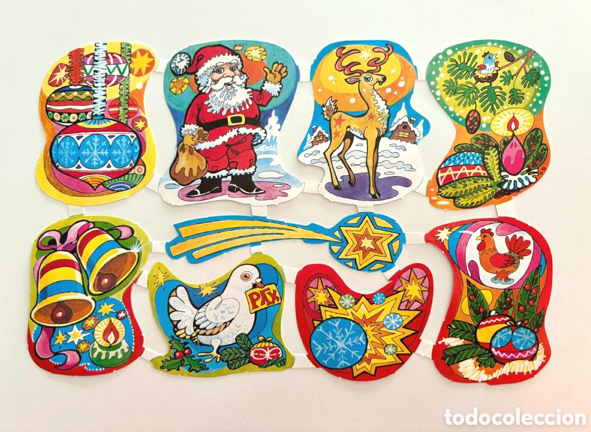 Coleccionismo cromos troquelados antiguos: L&aacute;mina CROMOS TROQUELADOS espa&ntilde;oles MAVES GRANDES relieve Navidad 70/80 NUEVA colecci&oacute;n picar