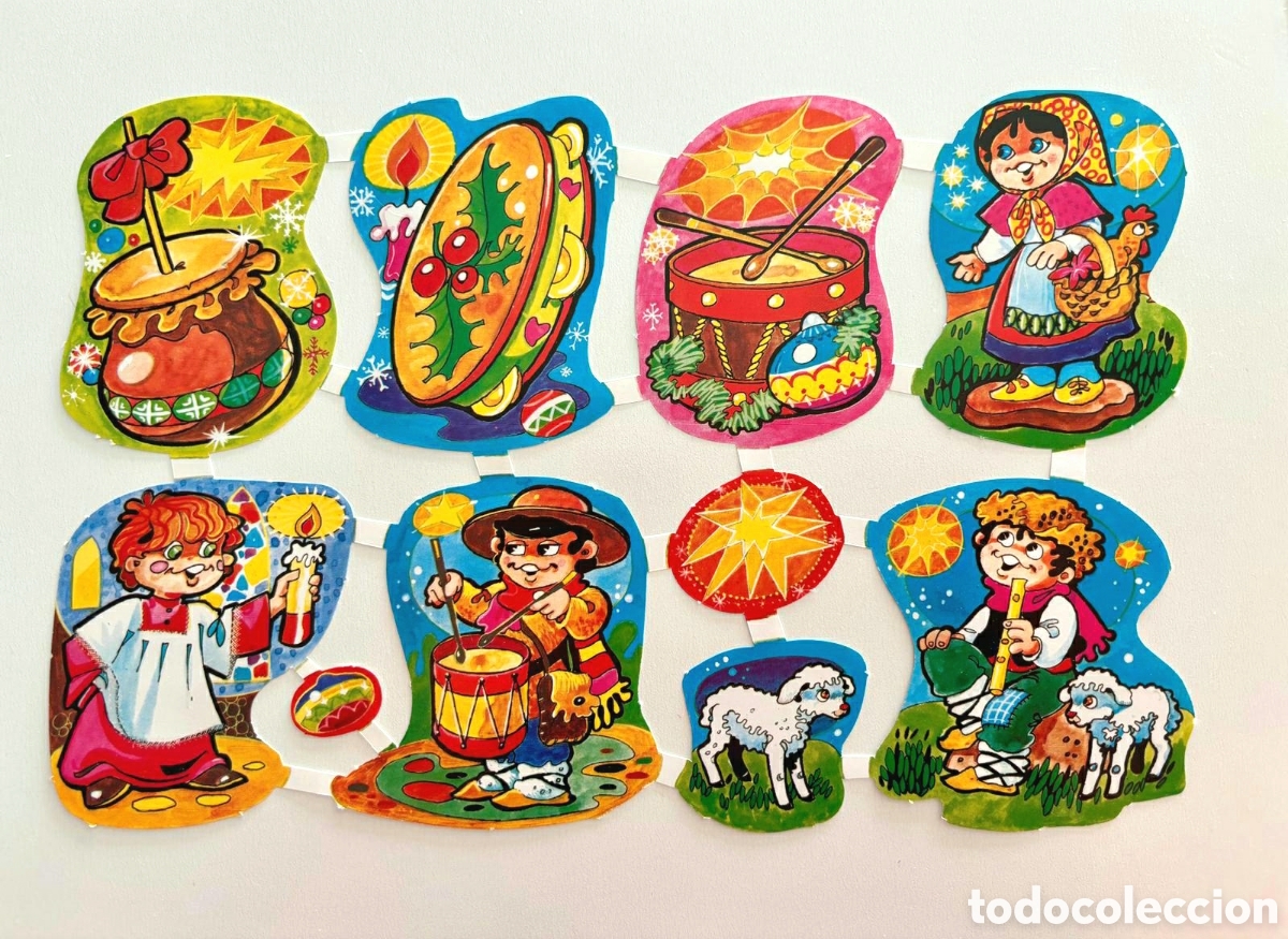 Coleccionismo cromos troquelados antiguos: L&aacute;mina CROMOS TROQUELADOS espa&ntilde;oles MAVES GRANDES relieve Navidad 70/80 NUEVA colecci&oacute;n picar