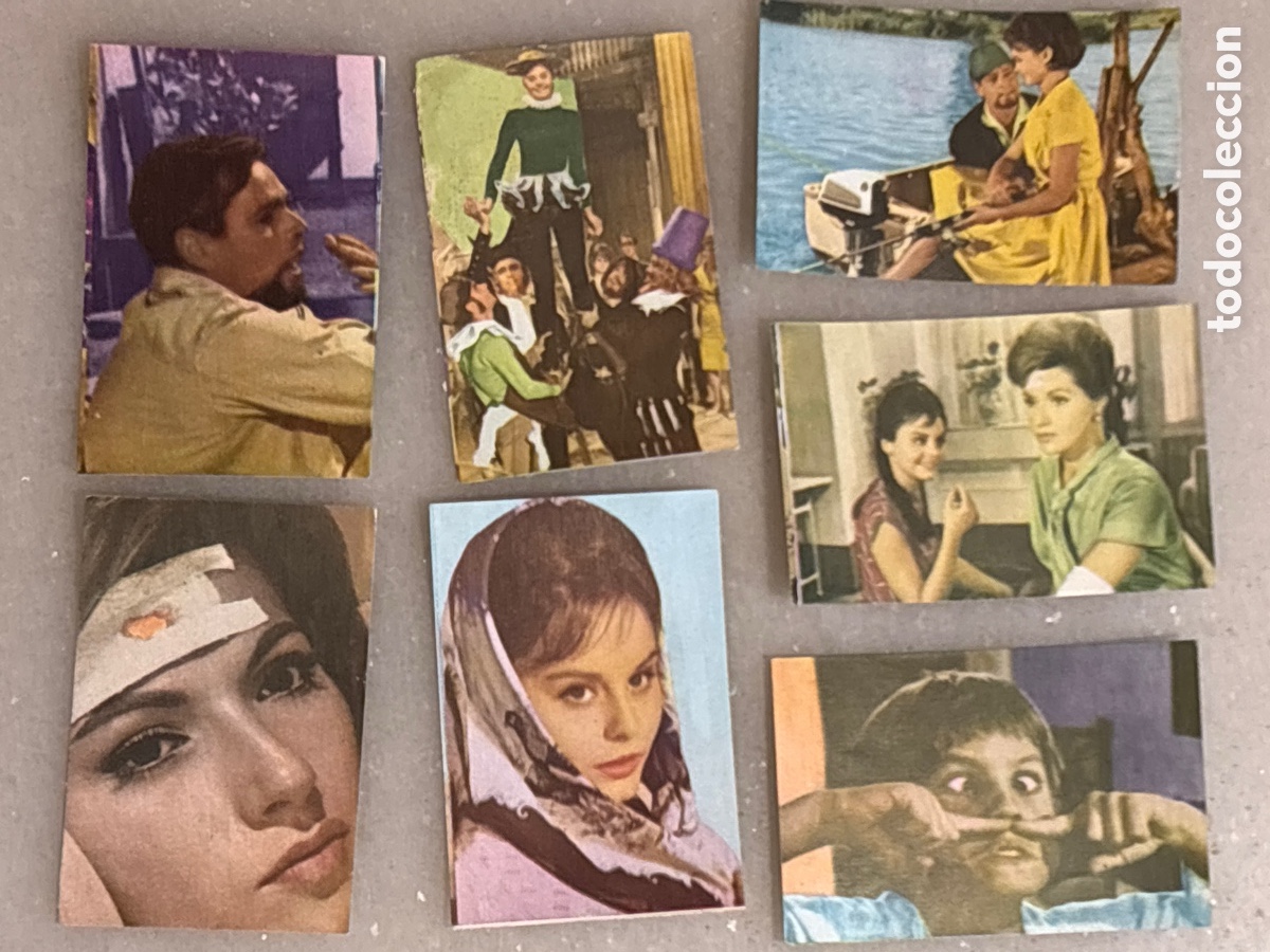 Coleccionismo cromos troquelados antiguos: Lote privado siete Cromos Rocio de la mancha