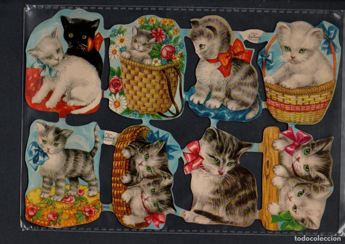 Coleccionismo cromos troquelados antiguos: CROMOS TROQUELADOS - ANTIGUA LAMINA KRUGER 98/3 - GERMANY, CON BRILLO Y RELIEVE. 21 X 14,5 CM.