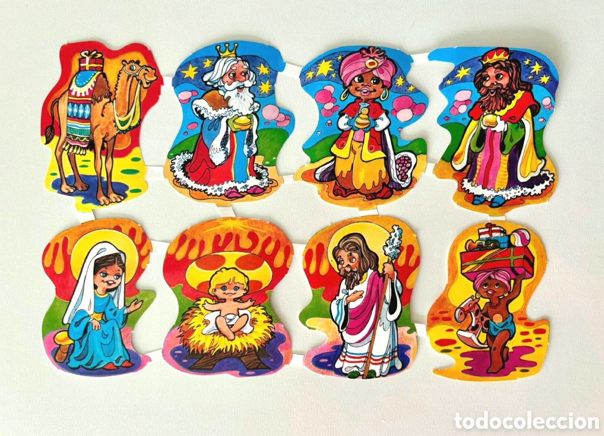 Coleccionismo cromos troquelados antiguos: L&aacute;mina CROMOS TROQUELADOS espa&ntilde;oles MAVES GRANDES relieve Navidad 70/80 NUEVA colecci&oacute;n picar