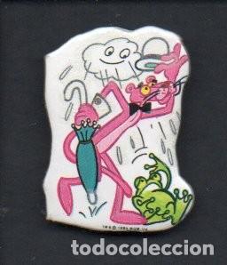 Coleccionismo cromos troquelados antiguos: ANTIGUO CROMO TROQUELADO, MATUTANO - DISFRACES LUMINOSOS PANTERA ROSA N&ordm;1