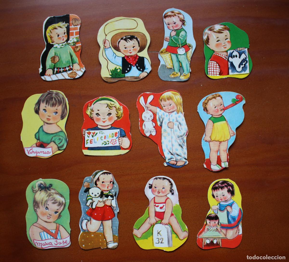 Collectable Antique Stamped Cards: Lote de 12 cromos de Enriqueta Bomb&oacute;n.