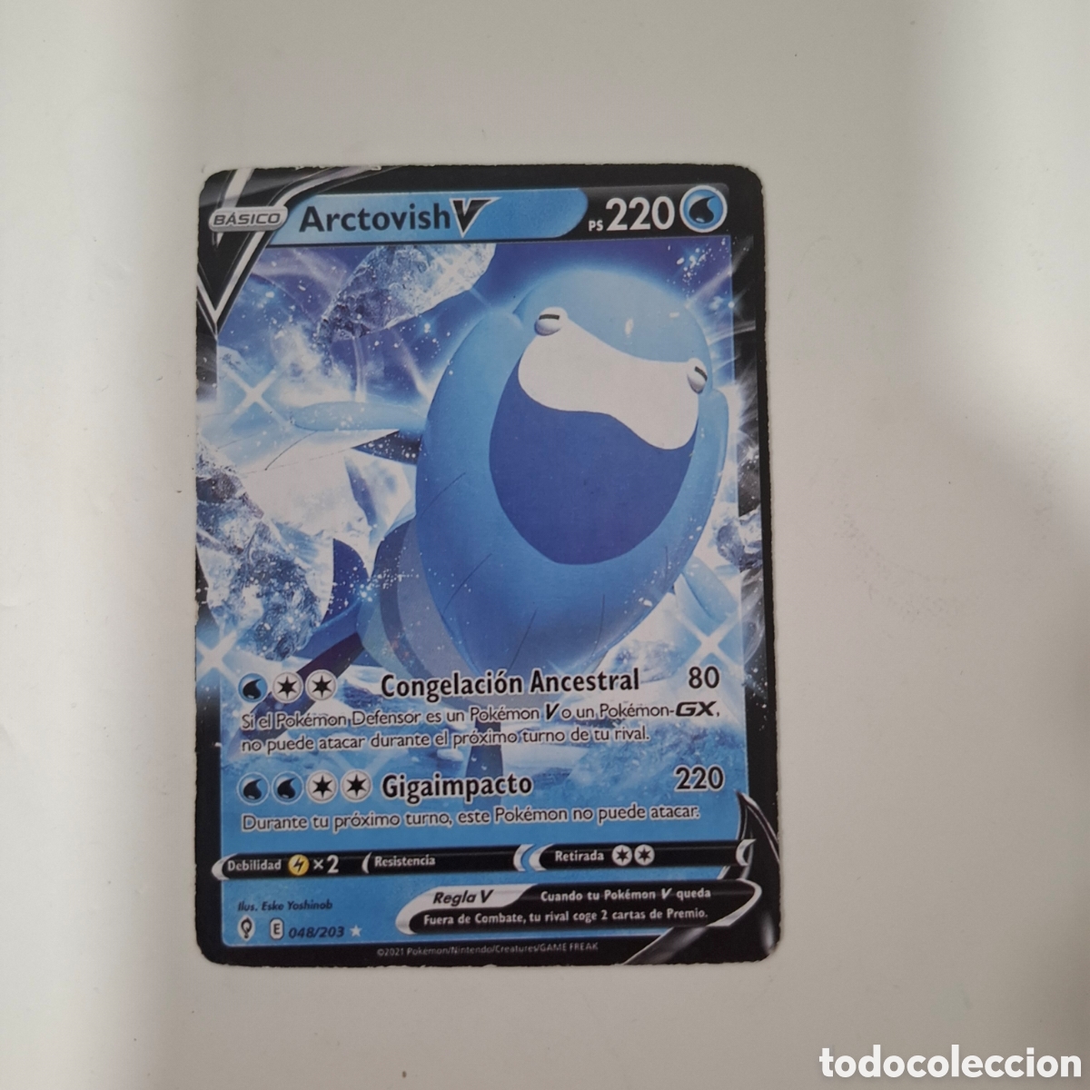 Coleccionismo cromos troquelados antiguos: CARTA POKEMON CARD ARCTOVISH V