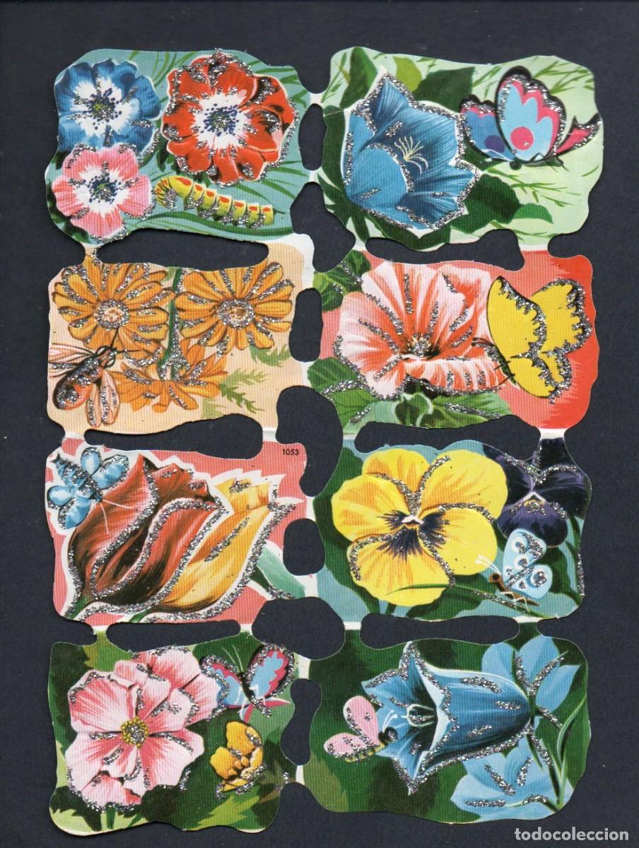 Coleccionismo cromos troquelados antiguos: CROMOS TROQUELADOS - LAMINA LA MARIPOSA 1053 - CON PURPURINA.