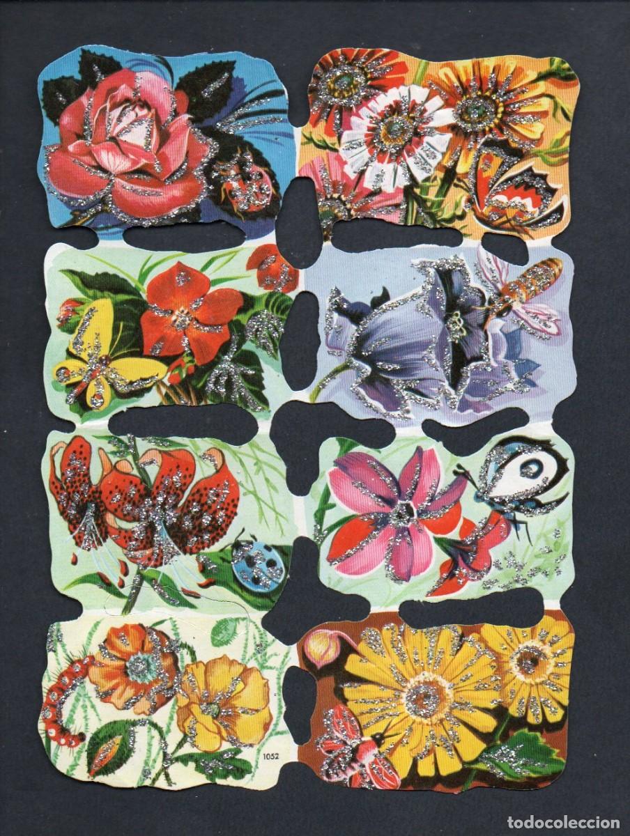Coleccionismo cromos troquelados antiguos: CROMOS TROQUELADOS - LAMINA LA MARIPOSA 1052 - CON PURPURINA.