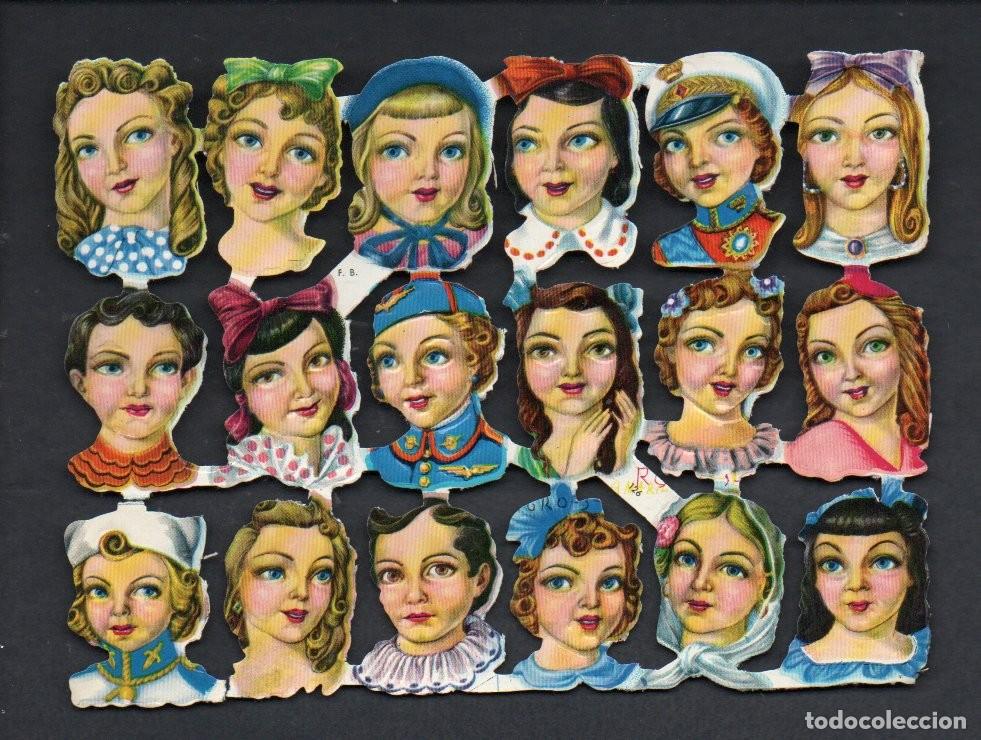 Coleccionismo cromos troquelados antiguos: CROMOS TROQUELADOS - LAMINA FB 126, COMPLETA. MUY DIFICIL. CON BRILLO Y RELIEVE. ORIGINAL.