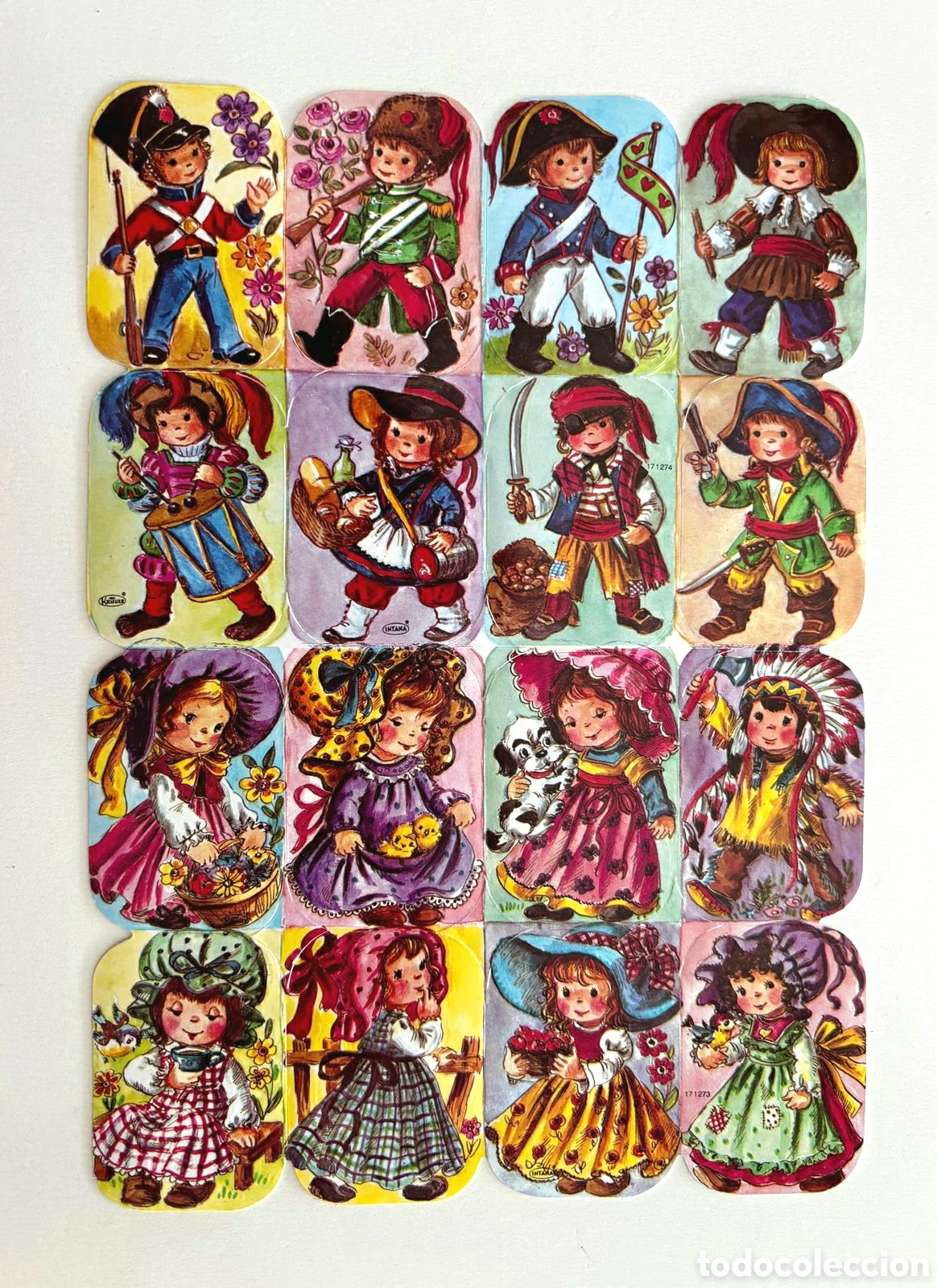 Coleccionismo cromos troquelados antiguos: L&aacute;mina CROMOS TROQUELADOS alemanes KRUGER relieve PAPEL extra grueso ni&ntilde;os NUEVA colecci&oacute;n antigua