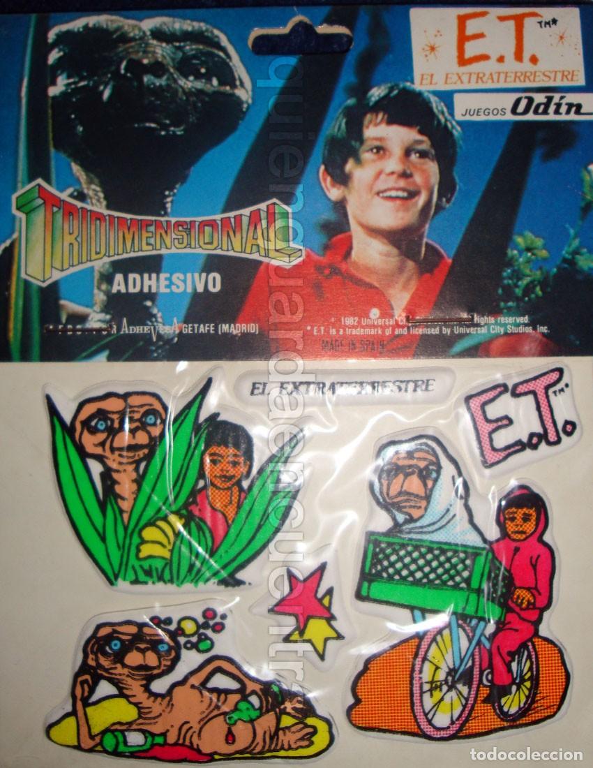 Coleccionismo cromos troquelados antiguos: E.T. EL EXTRATERRESTRE CROMOS TROQUELADOS TRIDIMENSIONALES ADHESIVOS PELICULA OD&Iacute;N JUEGOS 1982