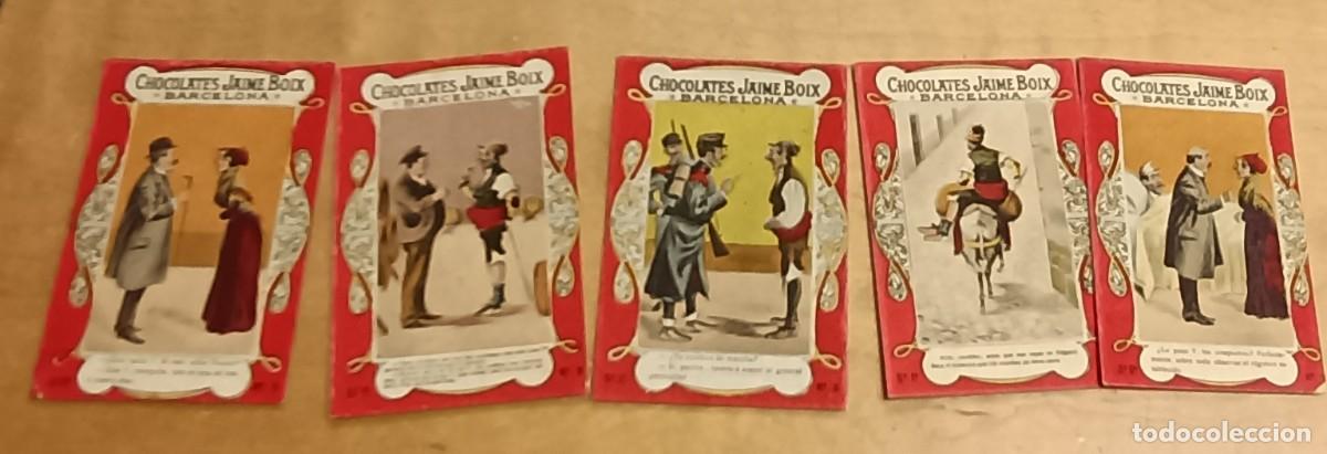 Coleccionismo cromos troquelados antiguos: LOTE DE 5 CROMOS CHOCOLATES JAIME BOIX BARCELONA N&ordm; 2, 3 Y