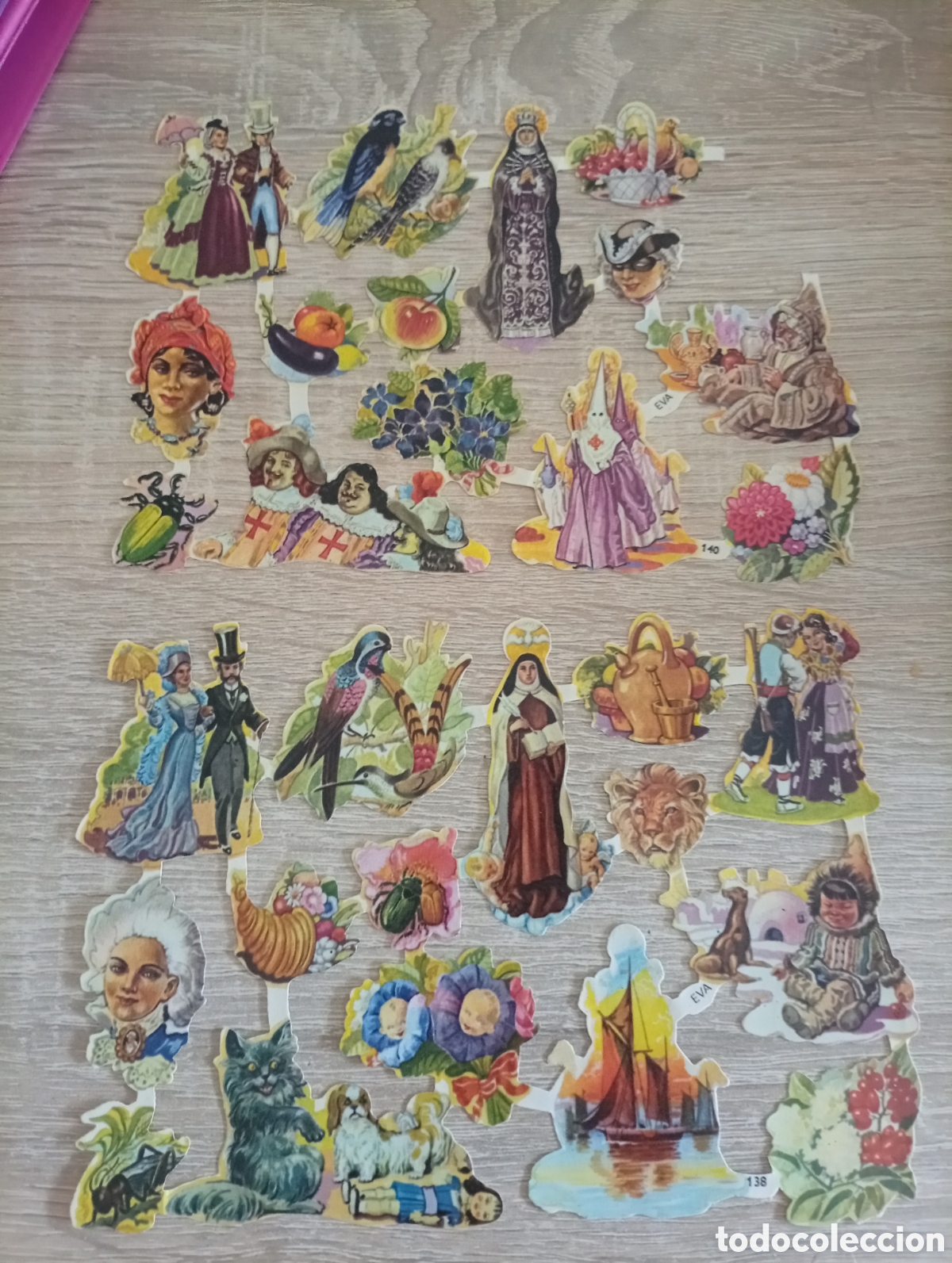Coleccionismo cromos troquelados antiguos: Cromos troquelados o de picar E V.A
