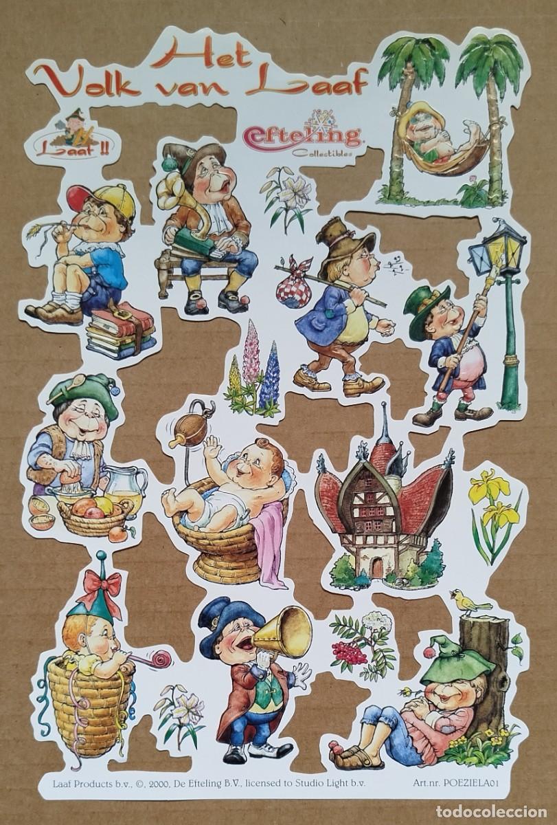 Coleccionismo cromos troquelados antiguos: LAMINA CROMOS TROQUELADOS HOLANDESES . PERSONAJES LAAF. &iexcl;&iexcl;UNICO&iexcl;&iexcl;