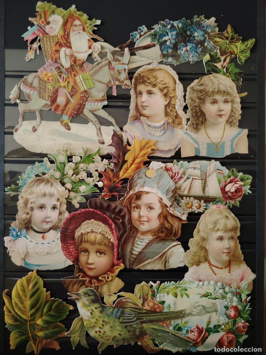 Colecionismo Cromos recortados antigos: RARO LOTE CROMOS VICTORIANOS FINALES SIGLO XIX PPCOS SICLO XX LOTE 2