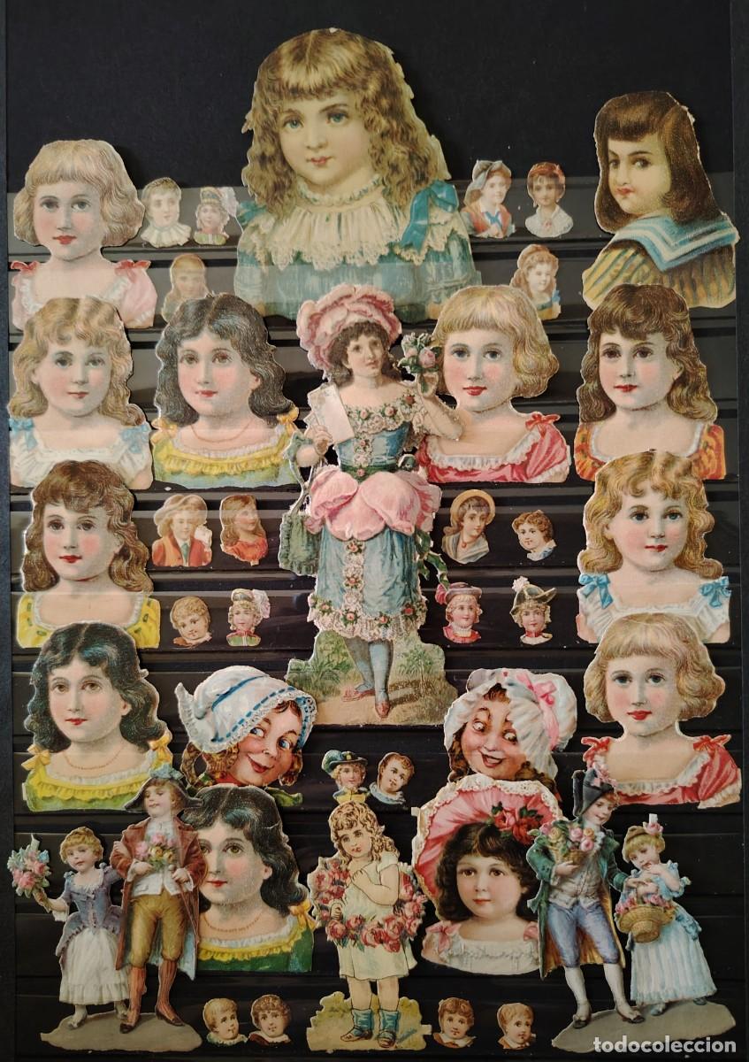 Sammeln alte gestanzte Sammelbilder: RARO LOTE CROMOS VICTORIANOS FINALES SIGLO XIX PPCOS SICLO XX LOTE 3