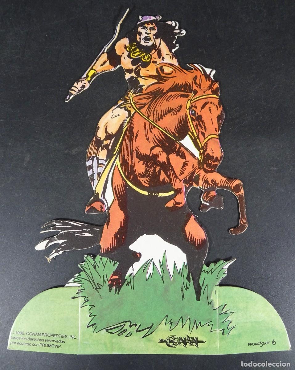 Sammeln alte gestanzte Sammelbilder: ANTIGUO CROMO TROQUELADO N&ordm; 6, CONAN AL ATAQUE , 1982, VER FOTOS