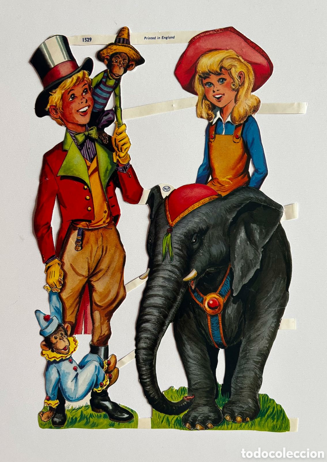 Coleccionismo cromos troquelados antiguos: L&aacute;mina NO CE CROMOS TROQUELADOS ingleses MLP 1529 dibujos ni&ntilde;os circo NUEVA colecci&oacute;n picar infantil