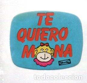 Coleccionismo cromos troquelados antiguos: CROMO TROQUELADO ADHESIVO PANRICO - TE QUIERO MONA.