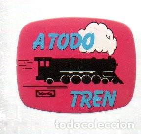 Coleccionismo cromos troquelados antiguos: CROMO TROQUELADO ADHESIVO PANRICO - A TODO TREN.