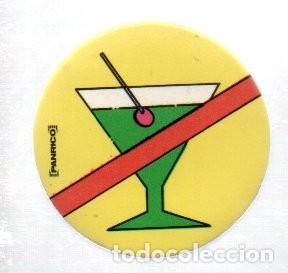 Colecionismo Cromos recortados antigos: CROMO TROQUELADO ADHESIVO PANRICO - PROHIBIDO BEBER.