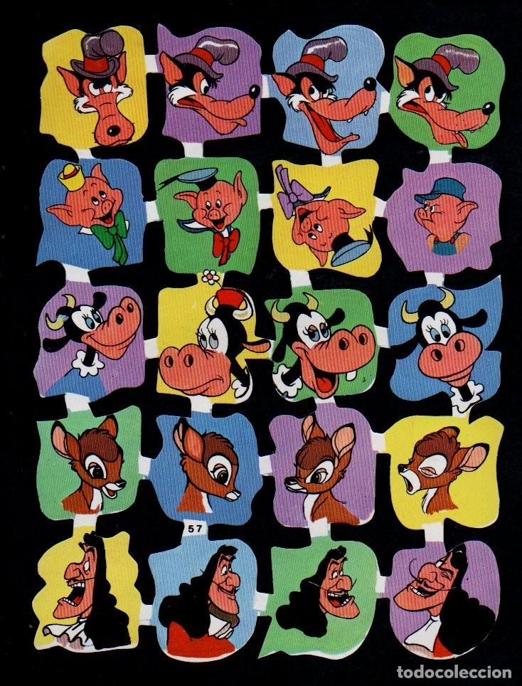 Coleccionismo cromos troquelados antiguos: CROMOS TROQUELADOS - LAMINA EDIVAS 57. WALT DISNEY.