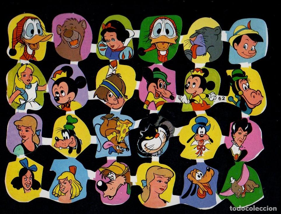 Coleccionismo cromos troquelados antiguos: CROMOS TROQUELADOS - LAMINA EDIVAS 62. WALT DISNEY.