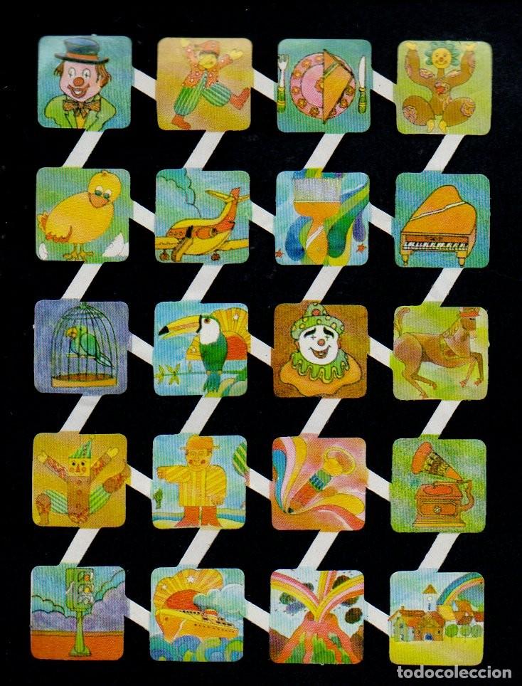 Collectable Antique Stamped Cards: CROMOS TROQUELADOS - LAMINA GRAFICAS LOGRO&Ntilde;O. PAYASO, POLLITO, PIANO....